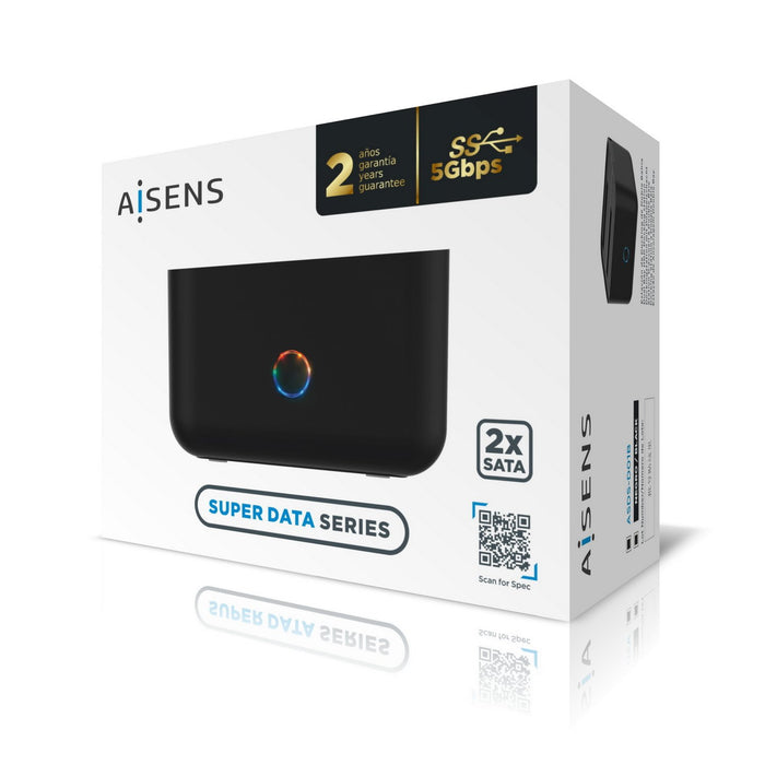 EAN 8436574705737 - AISENS ASDS-D01B caja para disco duro externo Carcasa de disco duro/SSD Negro 2.5/3.5" imagen 5