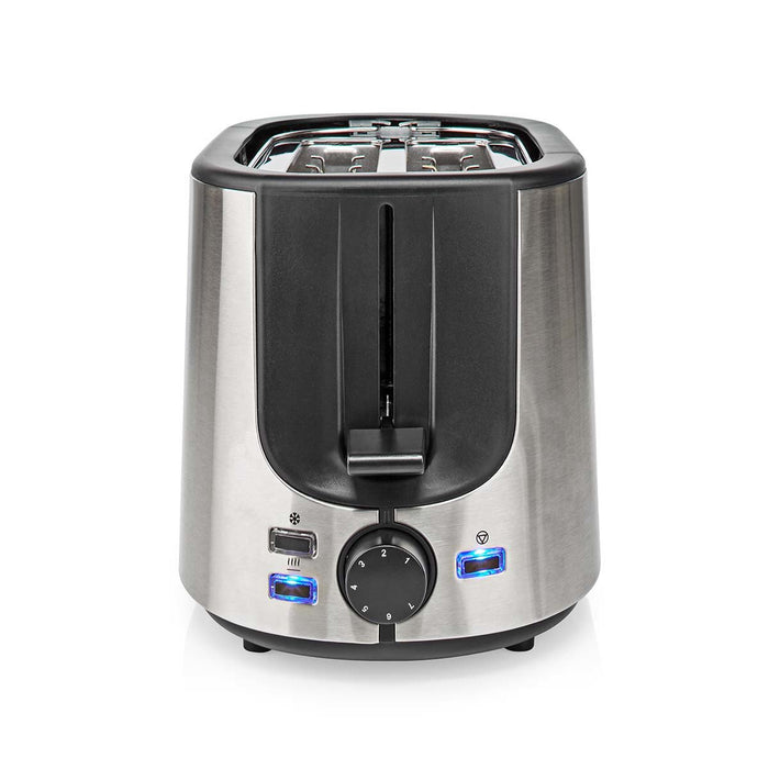 EAN 5412810336272 - Nedis KABT300EAL tostadora 7 2 rebanada(s) 1000 W Aluminio, Negro imagen 3