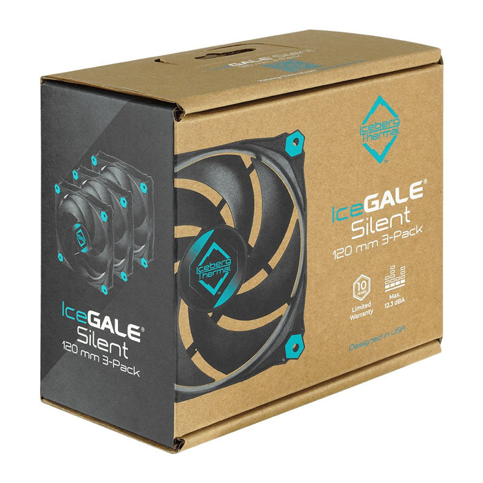 EAN 1230000071840 - Iceberg Thermal IceGALE Silent Carcasa del ordenador Ventilador 12 cm Negro 3 pieza(s) imagen 4