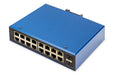 EAN 4016032490227 - Digitus DN-651158 switch Gestionado Gigabit Ethernet (10/100/1000) Negro, Azul imagen 1