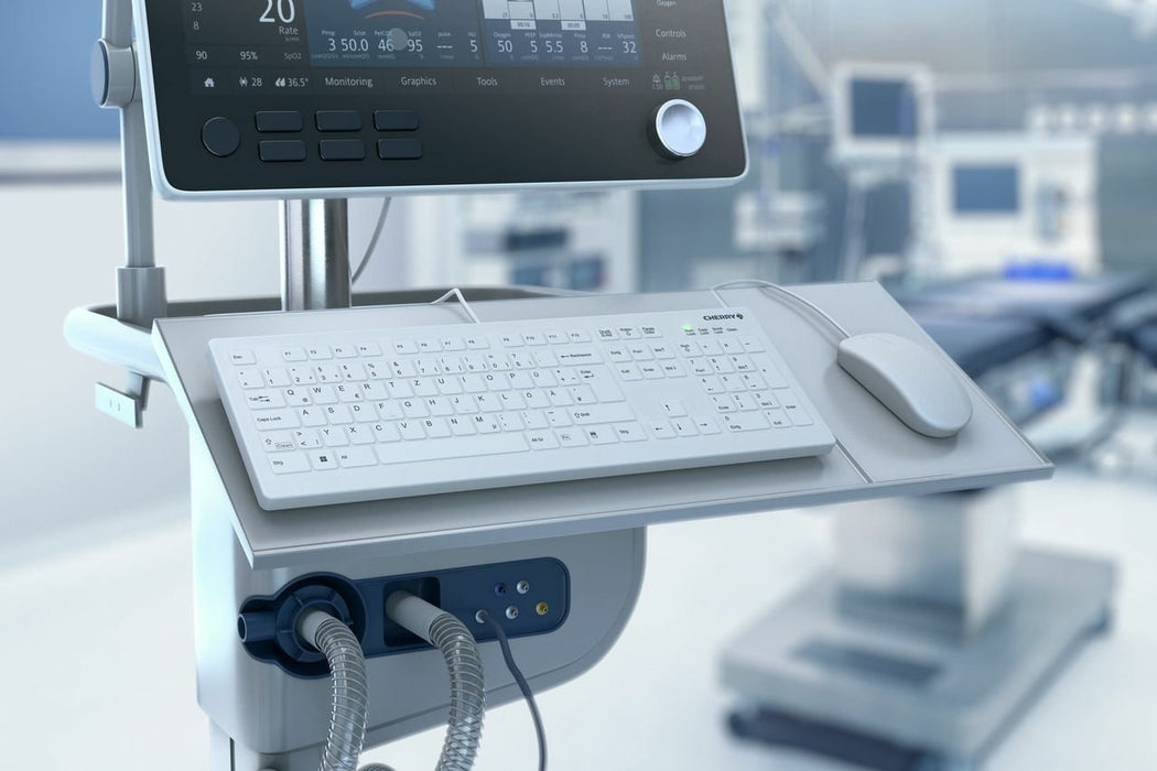 EAN 7061118086877 - CHERRY AK-C8112 teclado Médico USB QWERTZ Alemán Blanco imagen 7