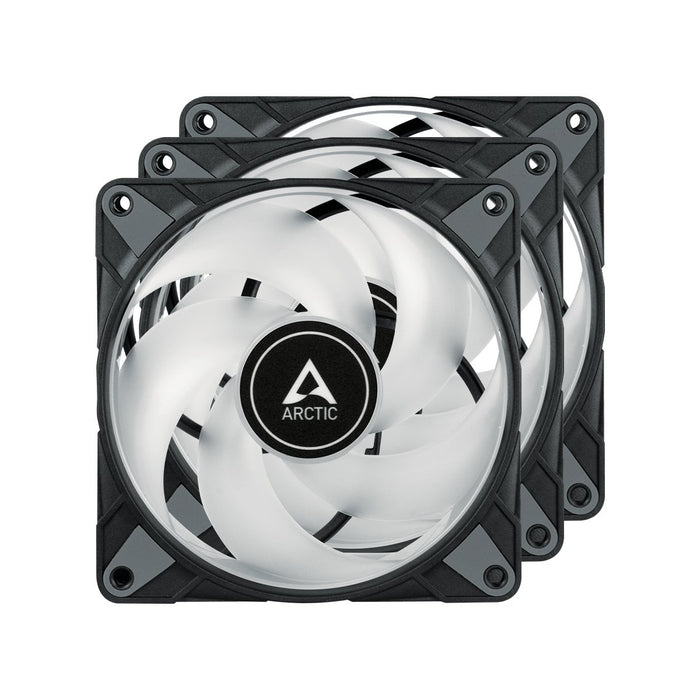 EAN 4895213703246 - ARCTIC P12 PWM PST A-RGB 0dB Carcasa del ordenador Ventilador 12 cm Negro, Blanco 3 pieza(s) imagen 2