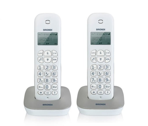 EAN 8015908738124 - Brondi Gala Twin Teléfono DECT Identificador de llamadas Gris, Blanco imagen 1