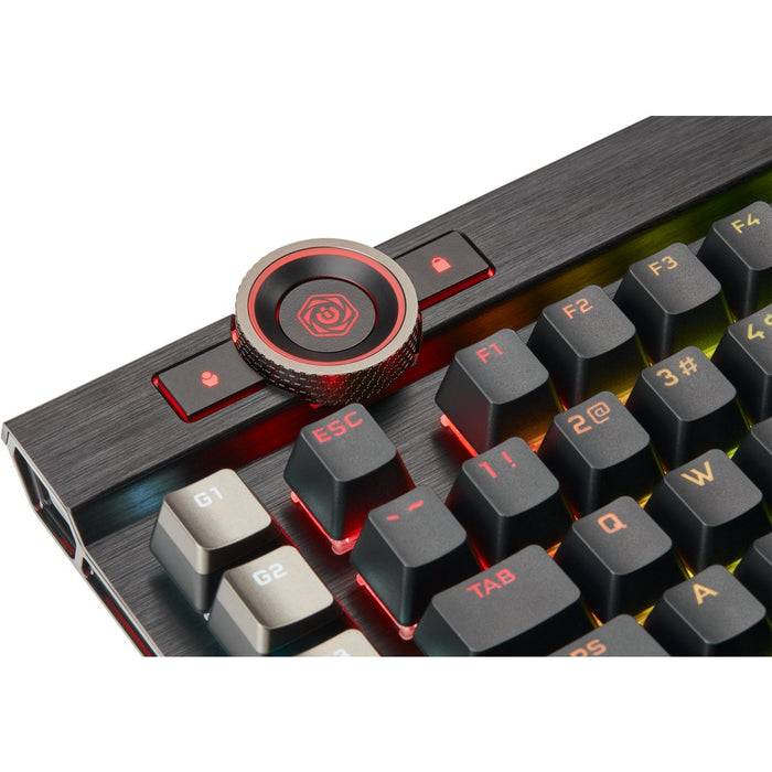 EAN 0840006624042 - Corsair K100 RGB Optical-Mechanical Gaming teclado Juego USB QWERTZ Alemán Negro imagen 18