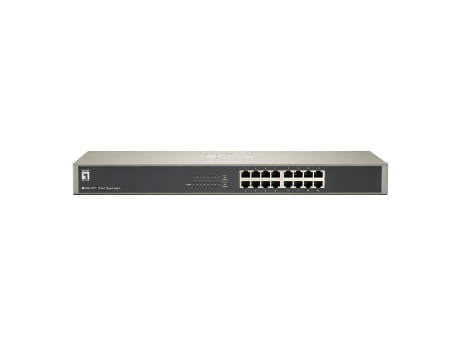 EAN 4015867143117 - LevelOne GSW-1657 switch No administrado Gigabit Ethernet (10/100/1000) Negro, Gris imagen 2