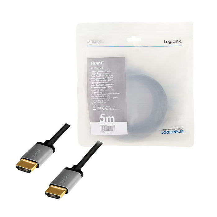 EAN 4052792062168 - LogiLink CHA0103 cable HDMI 5 m HDMI tipo A (Estándar) Negro imagen 4