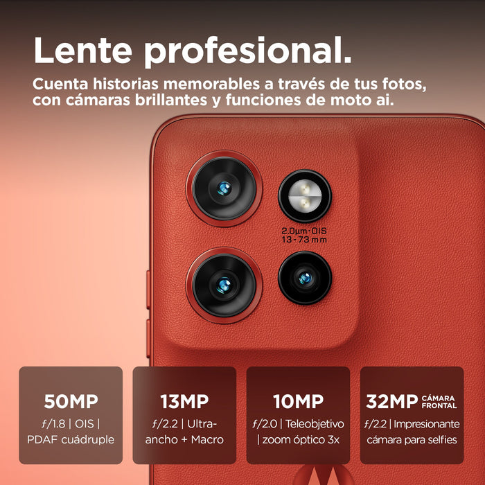 EAN 840023268144 - Motorola edge 50 Neo 16,1 cm (6.36") SIM doble Android 14 5G USB Tipo C 12 GB 512 GB 4310 mAh Rojo imagen 5