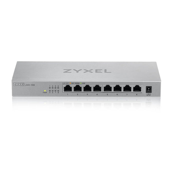 EAN 4718937620210 - Zyxel MG-108 No administrado 2.5G Ethernet (100/1000/2500) Acero imagen 2