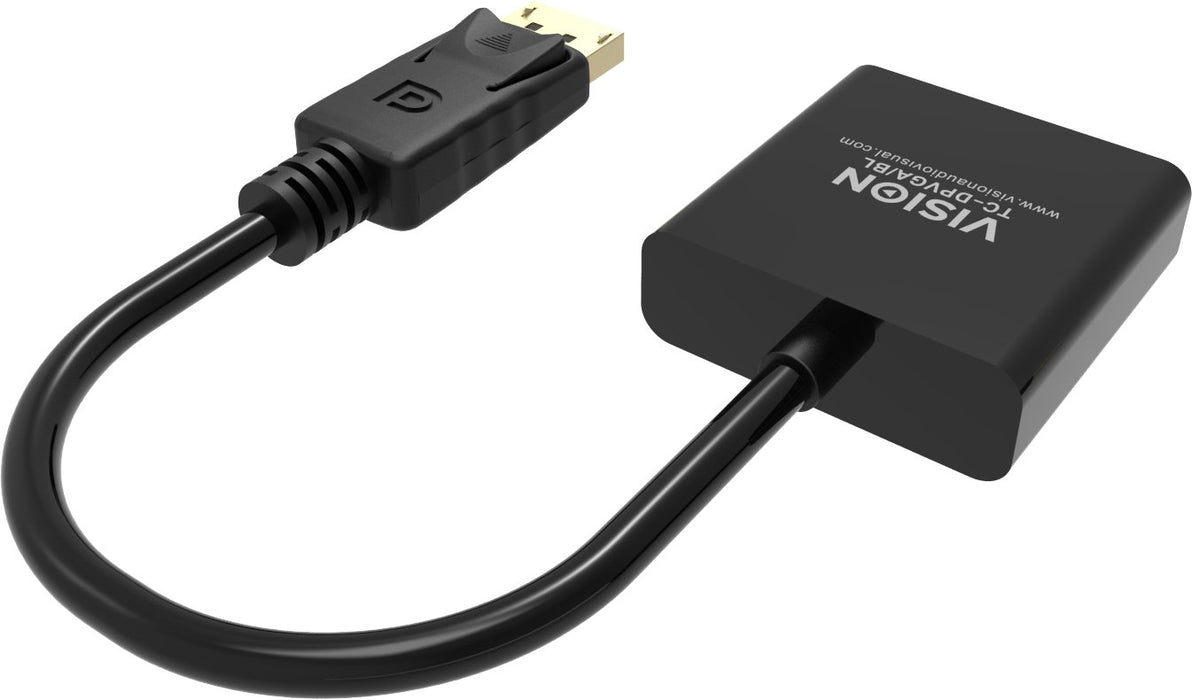EAN 4979137000008 - Vision TC-DPVGA/BL adaptador de cable de vídeo DisplayPort VGA (D-Sub) Negro imagen 6