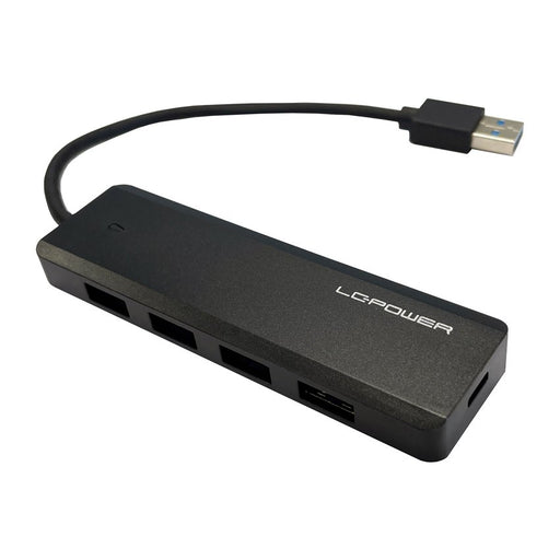 EAN 4260070129346 - LC-Power LC-HUB-U3-4-V2 hub de interfaz USB 3.2 Gen 1 (3.1 Gen 1) Type-A 5 Mbit/s Negro imagen 1