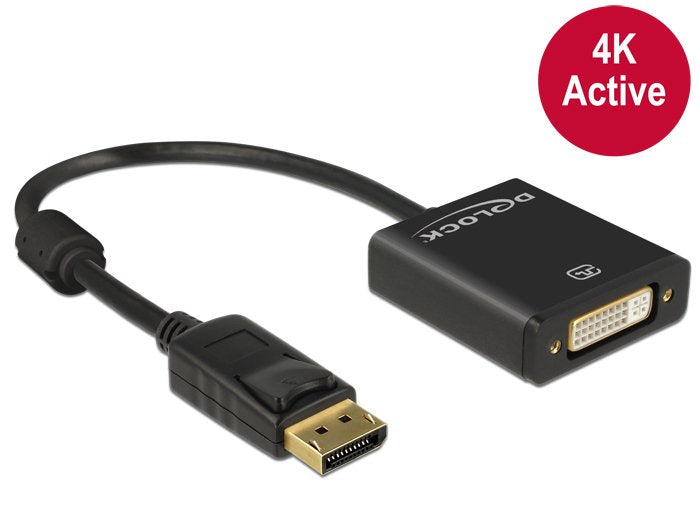 EAN 4043619625994 - DeLOCK 62599 adaptador de cable de vídeo 0,2 m DisplayPort DVI-I Negro imagen 2
