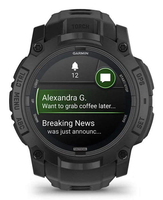 EAN 0753759344122 - Garmin Instinct 3 Tactical Edition 3,3 cm (1.3") AMOLED 50 mm Digital 416 x 416 Pixeles Negro GPS (satéli imagen 12