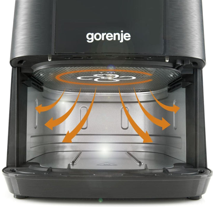 EAN 3838782695087 - Gorenje AF1350DWB freidora Sencillo 5,4 L Independiente 1350 W Freidora de aire caliente Negro imagen 12