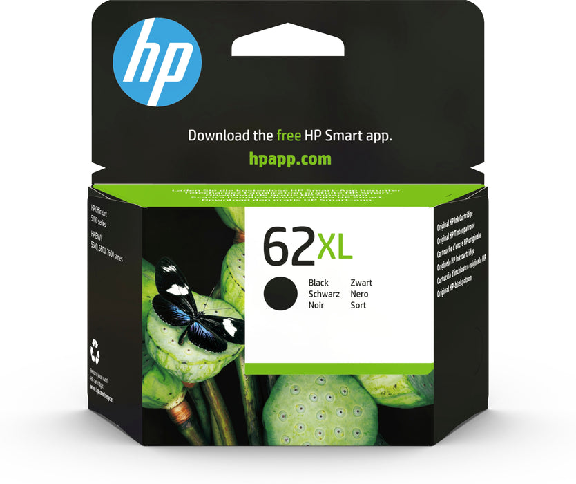 EAN 00888793376744 - HP 62XL High Yield Black Original Ink Cartridge cartucho de tinta 1 pieza(s) Alto rendimiento (XL) imagen 1