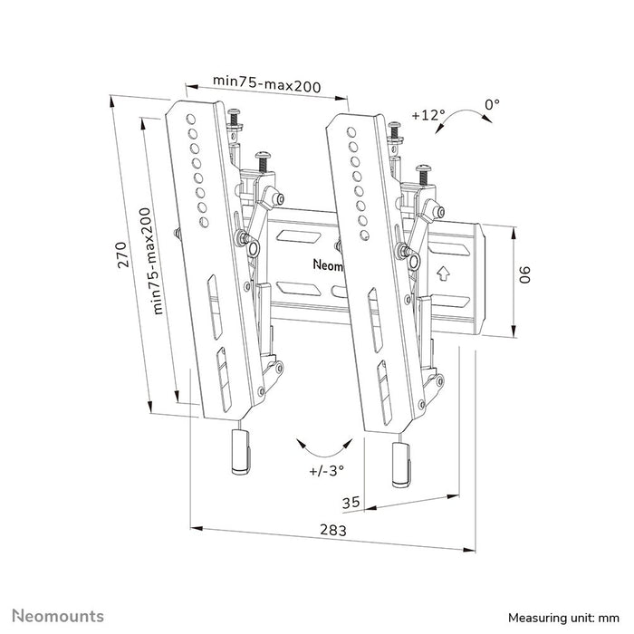 EAN 8717371448783 - Neomounts WL35S-850BL12 soporte para TV 165,1 cm (65") Negro imagen 20