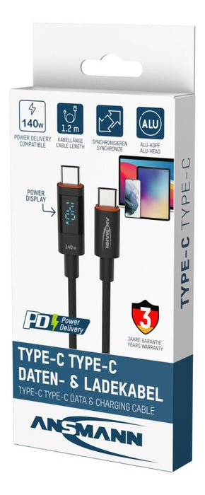 EAN 4013674197675 - Ansmann 1700-0176 cable USB USB 2.0 1,2 m USB C Antracita imagen 10