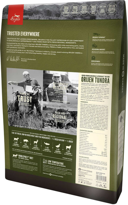 EAN 0064992185121 - Orijen Tundra 11,4 kg Adulto Pollo, Pescados, Pavo imagen 2