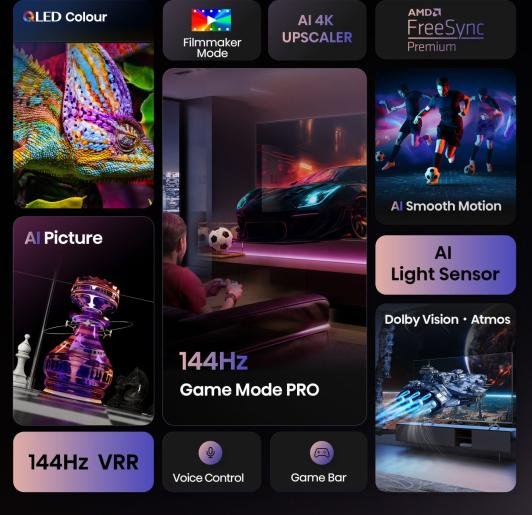 EAN 6942351416946 - Hisense 85E77Q PRO 2,16 m (85") 4K Ultra HD Smart TV Wifi Negro imagen 4