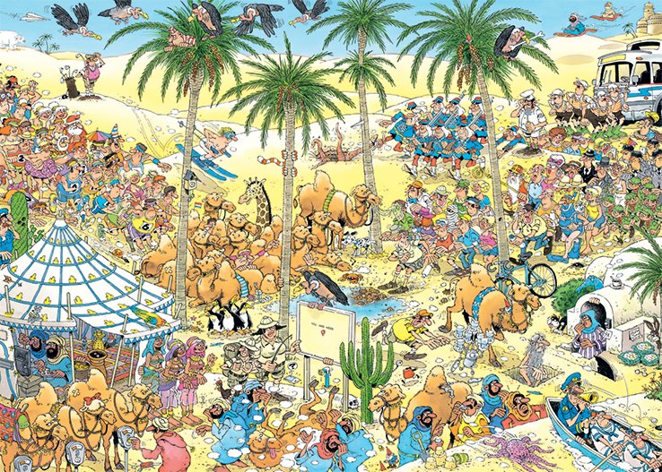 EAN 8710126200483 - Jan van Haasteren The Oasis 1000 pcs Puzzle rompecabezas 1000 pieza(s) Cómics imagen 2