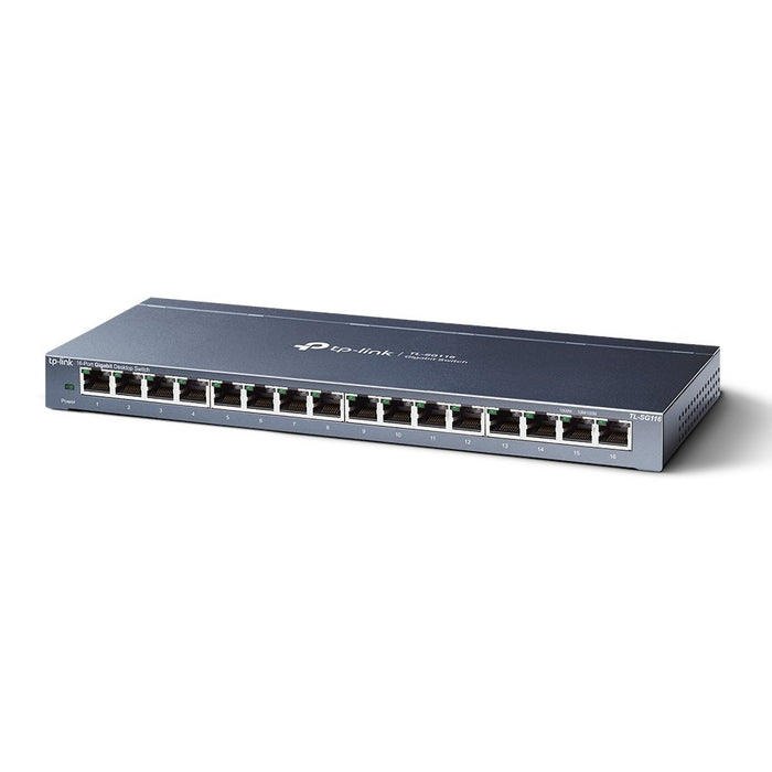 EAN 6935364084325 - TP-Link TL-SG116 No administrado Gigabit Ethernet (10/100/1000) Negro imagen 2