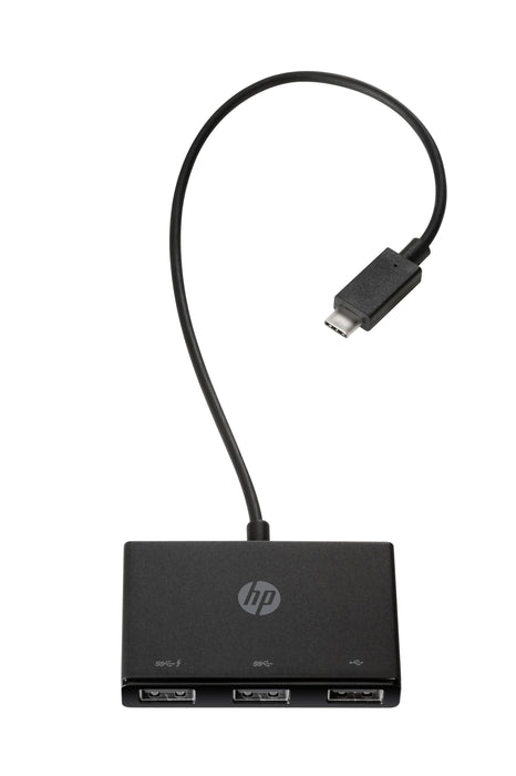 EAN 0190780850923 - HP USB-C to USB-A Hub USB 3.2 Gen 1 (3.1 Gen 1) Type-C Negro imagen 3
