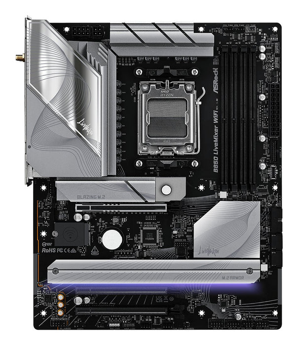 EAN 4711581490154 - Asrock B850 LiveMixer WiFi AMD B850 Zócalo AM5 ATX imagen 3