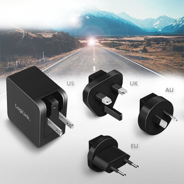 EAN 4052792069723 - LogiLink PA0302 cargador de dispositivo móvil Universal Negro Corriente alterna Carga rápida Interior imagen 7