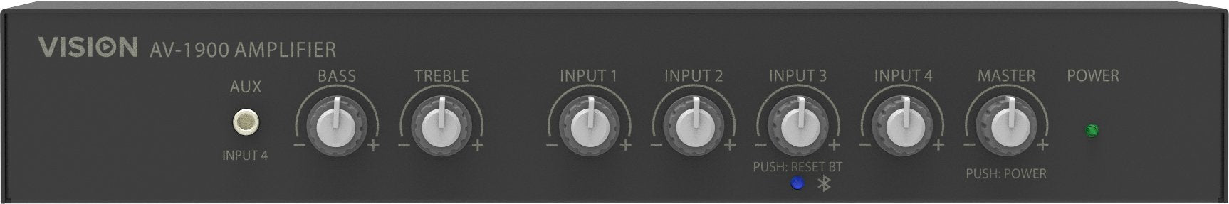 EAN 5557274000007 - Vision AV-1900 amplificador de audio Hogar Negro imagen 3