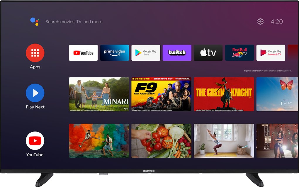 EAN 8698902059954 - Daewoo 43DM62QA Televisor 109,2 cm (43") 4K Ultra HD Smart TV Wifi Negro 250 cd / m² imagen 6
