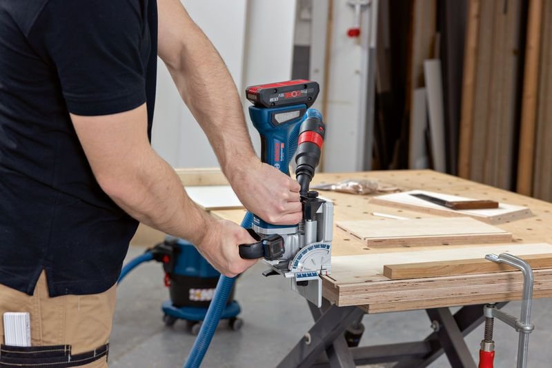 EAN 4053423243550 - Bosch GFF 18V-22 Professional Amoladora angular 11000 RPM Negro, Azul imagen 7