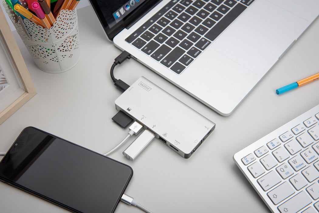 EAN 4016032450443 - Digitus DA-70866 base para portátil y replicador de puertos Alámbrico USB 3.2 Gen 2 (3.1 Gen 2) Type-C Pl imagen 9