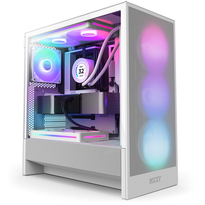 EAN 5056547205861 - NZXT H5 Flow RGB Midi Tower Blanco imagen 1