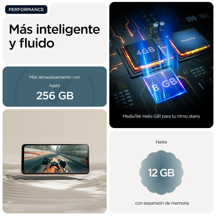 EAN 840493605296 - Motorola moto g06 17,5 cm (6.88") SIM doble Android 15 4G USB Tipo C 4 GB 256 GB 5200 mAh Azul imagen 14