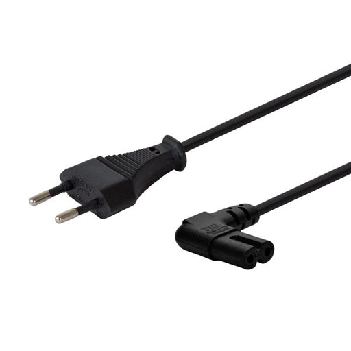 EAN 5901986046141 - Savio CL-144 Power cable Black 3 m angled Negro 2 pines IEC Type E (3.4 mm, 3.1 mm) imagen 1