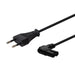 EAN 5901986046141 - Savio CL-144 Power cable Black 3 m angled Negro 2 pines IEC Type E (3.4 mm, 3.1 mm) imagen 1