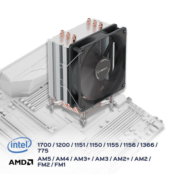 EAN 8436617921179 - UNYKAch UNYCOOL H20 Procesador Refrigerador de aire 9 cm Gris 1 pieza(s) imagen 6