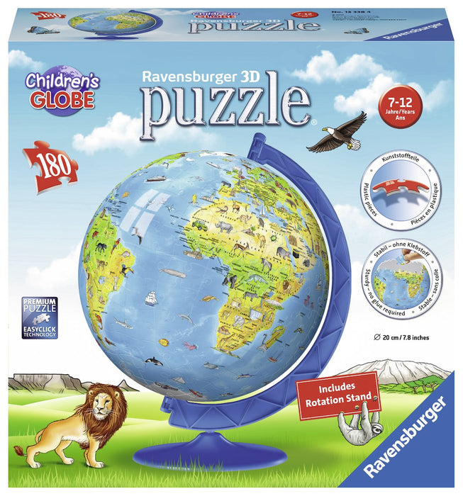 EAN 4005556123384 - Ravensburger Children's Globe Puzle 3D 180 pieza(s) Globo imagen 1