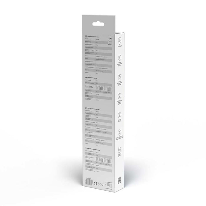 EAN 5901986047865 - Savio LZ-114 4 salidas AC Tipo E 1,5 m 2 3680 W Blanco imagen 4