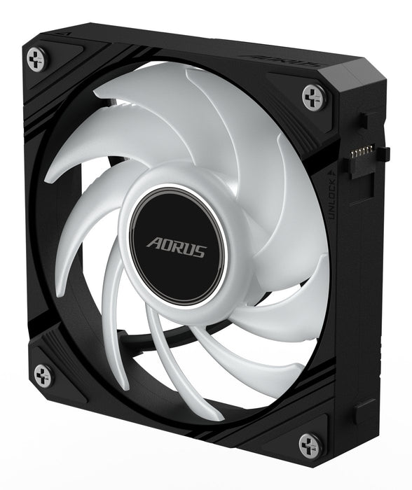 EAN 4719331555184 - GIGABYTE AORUS EZ CHAIN FAN 120 Placa base Ventilador 12 cm Negro 1 pieza(s) imagen 4