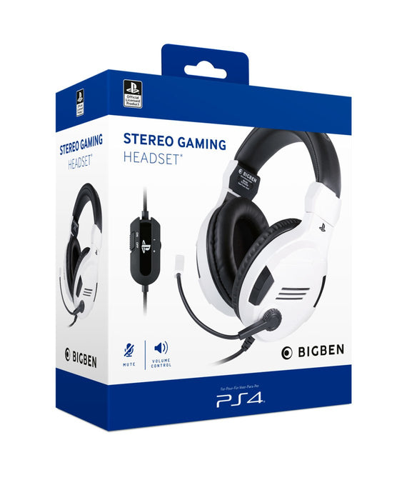 EAN 3499550381436 - BIG BEN PS4OFHEADSETV3WHITE auricular y casco Auriculares Alámbrico Diadema Juego Negro, Blanco imagen 7