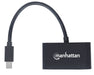 EAN 0766623152709 - Manhattan 152709 adaptador de cable de vídeo 0,25 m Mini DisplayPort HDMI + VGA (D-Sub) Negro imagen 4