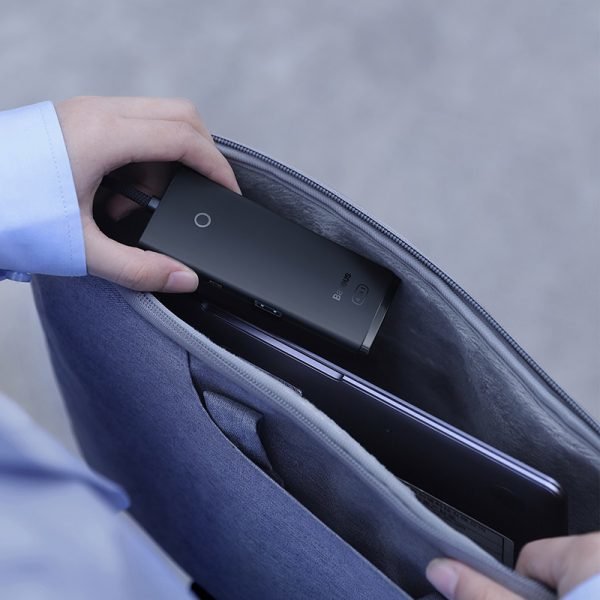 EAN 6932172606220 - Baseus WKQX030201 hub de interfaz USB 3.2 Gen 1 (3.1 Gen 1) Type-A Negro imagen 4