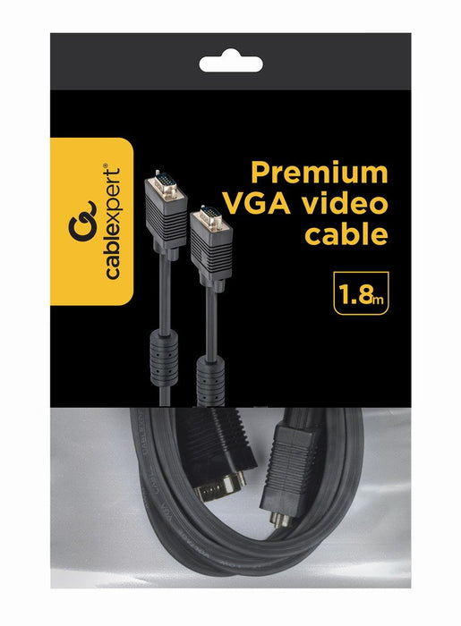 EAN 8716309066655 - Gembird 1.8m HD15 M/M cable VGA 1,8 m VGA (D-Sub) Negro imagen 2