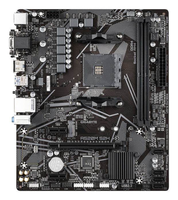 EAN 0889523023594 - GIGABYTE A520M S2H placa base AMD A520 Zócalo AM4 micro ATX imagen 2