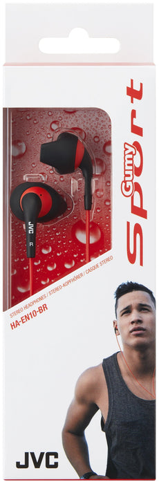 EAN 4975769445057 - JVC HA-EN10-BR-E Auriculares Alámbrico Dentro de oído Deportes Negro, Rojo imagen 2