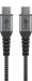 EAN 4040849493027 - Goobay 49302 cable USB USB 2.0 1 m USB C Gris, Plata imagen 1