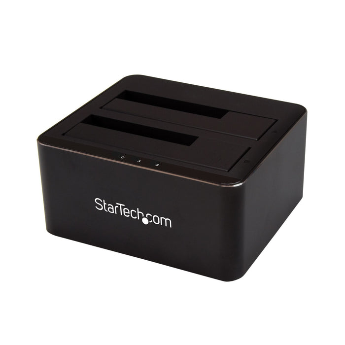 EAN 0065030870634 - StarTech.com SDOCK2U33V base de conexión para disco duro USB 3.2 Gen 1 (3.1 Gen 1) Type-B Negro imagen 1