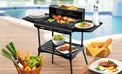 EAN 4011689585654 - Unold 58565 barbacoa y parrilla al aire libre Isla de cocina Eléctrico Negro 1600 W imagen 8