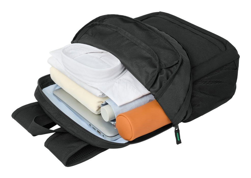 EAN 4260709015569 - Rivacase Gremio mochila City backpack Negro Poliéster, Tereftalato de polietileno reciclado (rPET) imagen 8