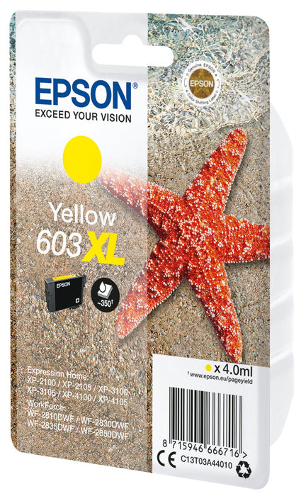 EAN 8715946666723 - Epson C13T03A44020 cartucho de tinta 1 pieza(s) Original Alto rendimiento (XL) Amarillo imagen 2